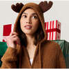 Merry Reindeer Women's Cuddle Zip Jacket Brown - Sweatshirts - 3 - thumbnail