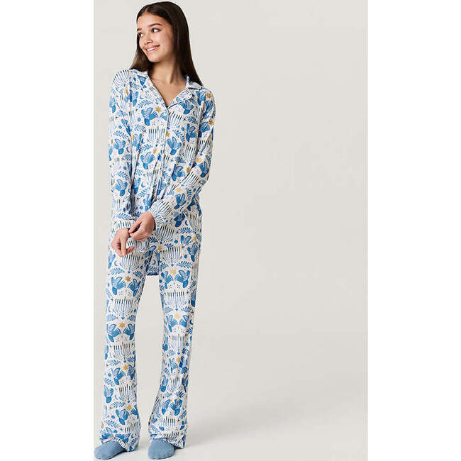 Lior Women's Luxe Pajama Pant Set Blue