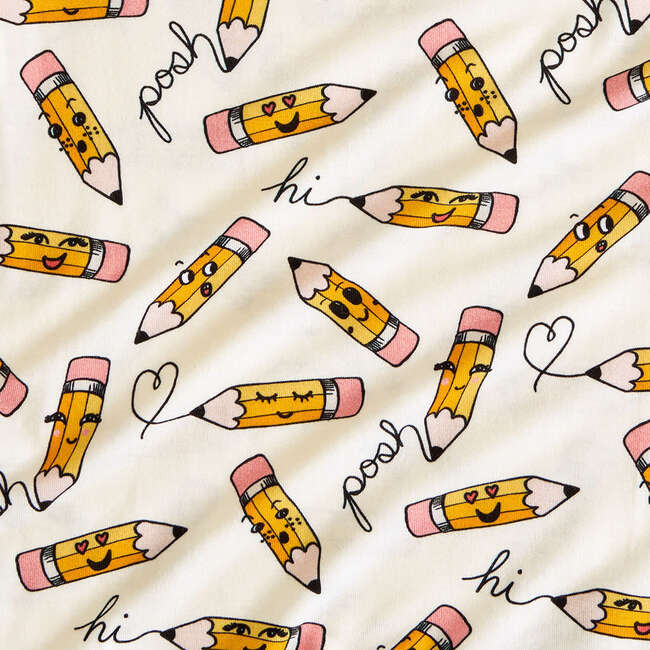 Posh Pencils Women's Loose Tee Beige - T-Shirts - 4