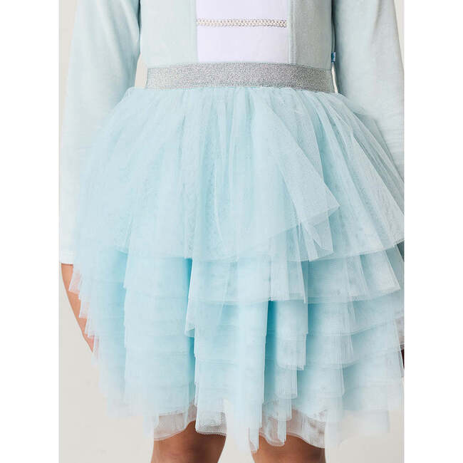 Posh Icy Blue Nutcracker Velour Tulle Dress Blue - Dresses - 4