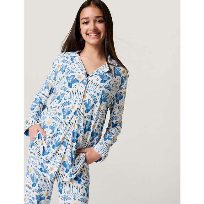 Lior Women's Luxe Pajama Pant Set Blue