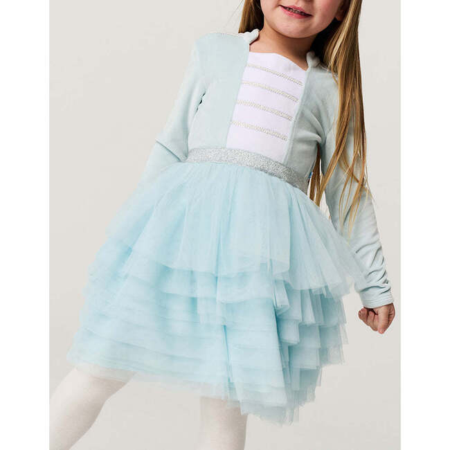 Posh Icy Blue Nutcracker Velour Tulle Dress Blue - Dresses - 5