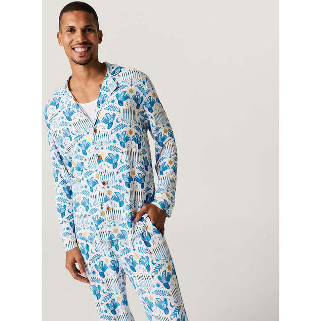 Lior Men's Luxe Pajama Pant Set Blue