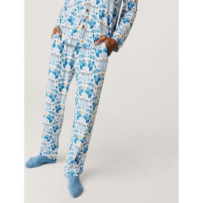 Lior Men's Luxe Pajama Pant Set Blue - Pants - 3