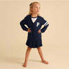 Varsity Navy French Terry Varsity Cardigan Blue - Cardigans - 6 - thumbnail