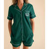 Varsity Green Women's Twill Pajama Short Set Green - Pajamas - 1 - thumbnail
