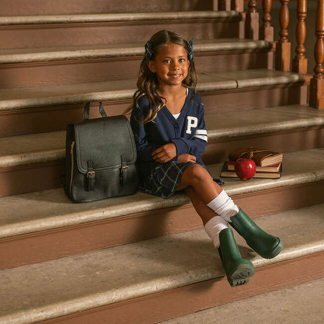 Varsity Navy French Terry Varsity Cardigan Blue - Cardigans - 7