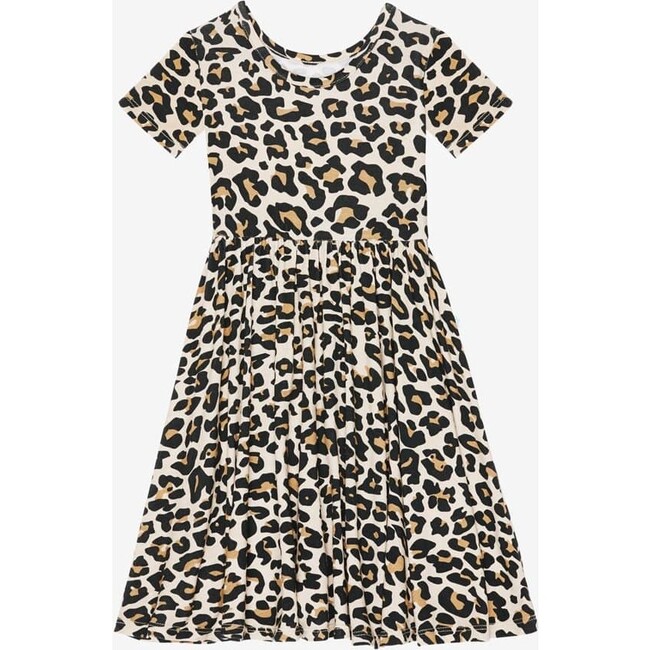 Lana Leopard Tan Twirl Dress Tan