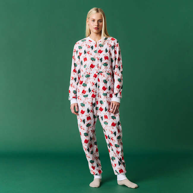 Lachlan Women's Microfleece Jumpsuit White