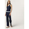 Varsity Navy Women's Premium Knit Straight Pants Blue - Pants - 4 - thumbnail