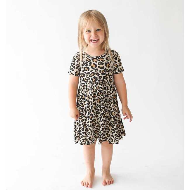 Lana Leopard Tan Twirl Dress Tan - Dresses - 4