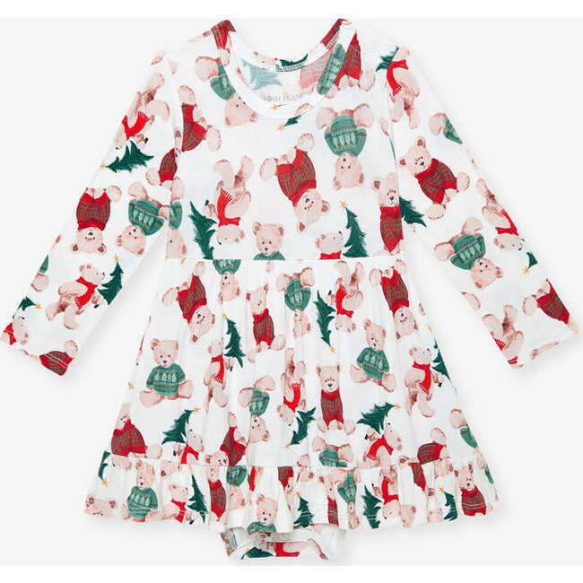 Lachlan Ruffled Bodysuit Dress White