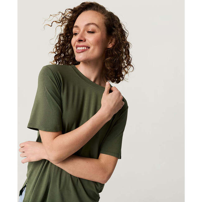 Olive Women's Loose Tee Green - T-Shirts - 7