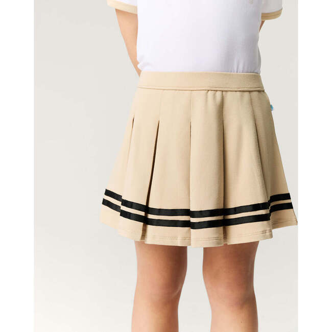 Khaki Varsity League French Terry Varsity Skort Beige