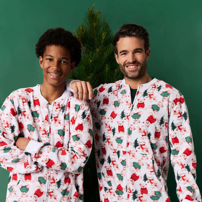 Lachlan Men's Microfleece Jumpsuit White - Rompers - 3