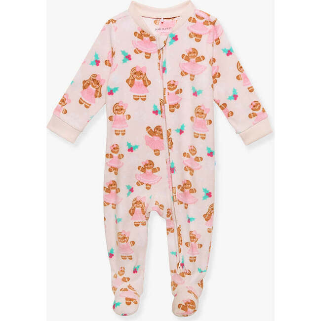 Ginger Posh Microfleece Zippered One Piece Pink