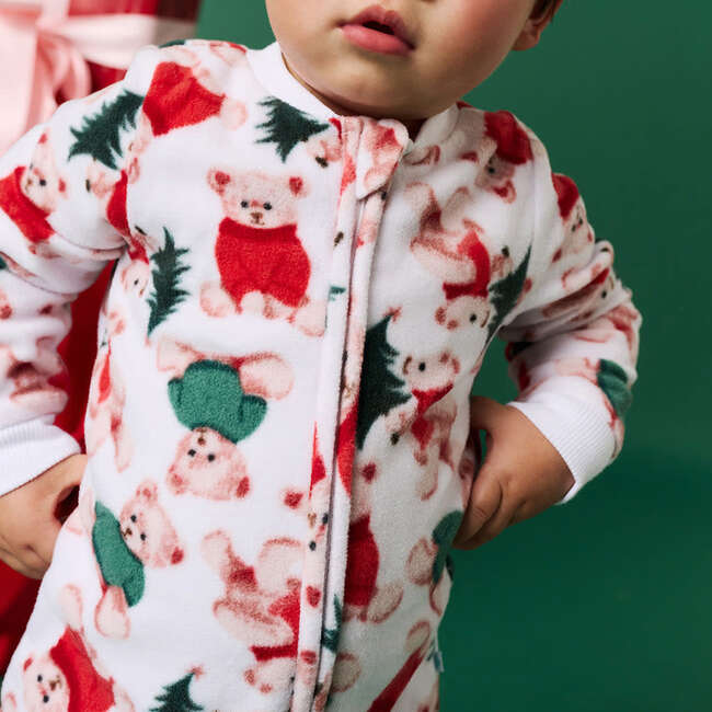 Lachlan Microfleece Zippered One Piece White - Rompers - 5