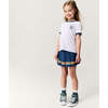 Indigo Varsity League French Terry Varsity Skort Blue - Skirts - 3