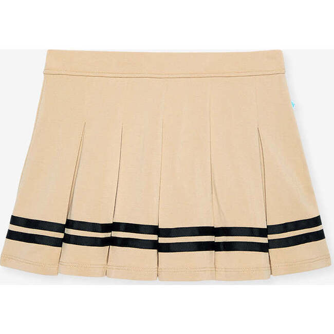 Khaki Varsity League French Terry Varsity Skort Beige - Skirts - 3