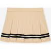 Khaki Varsity League French Terry Varsity Skort Beige - Skirts - 3