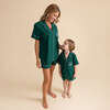 Varsity Green Women's Twill Pajama Short Set Green - Pajamas - 6 - thumbnail