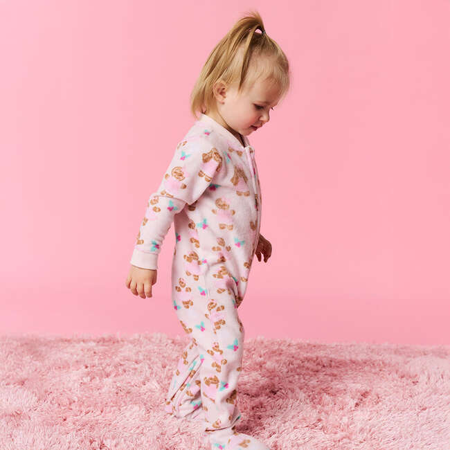 Ginger Posh Microfleece Zippered One Piece Pink - Rompers - 3