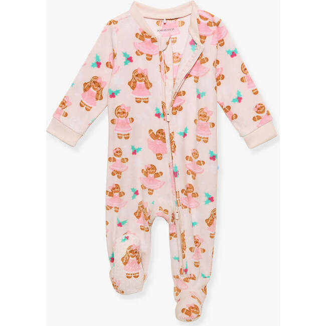 Ginger Posh Microfleece Zippered One Piece Pink - Rompers - 4