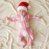 Sable Footie Zippered One Piece Pink - Footie Pajamas - 2