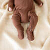 Hazelnut Footie Zippered One Piece Brown - Footie Pajamas - 4 - thumbnail