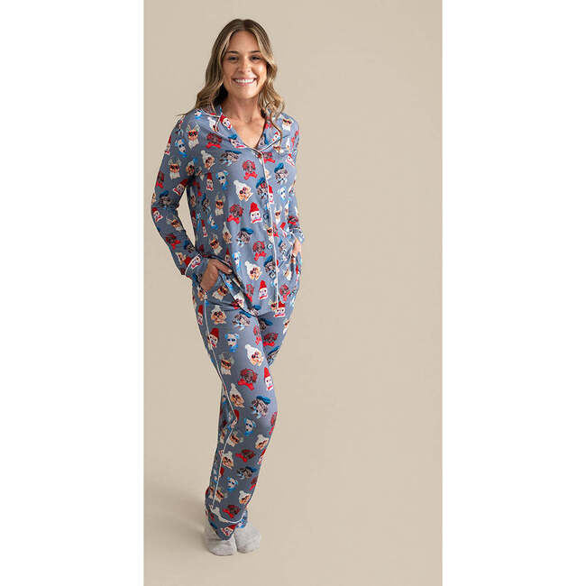 Quinlyn Women's Luxe Pajama Pant Set Blue