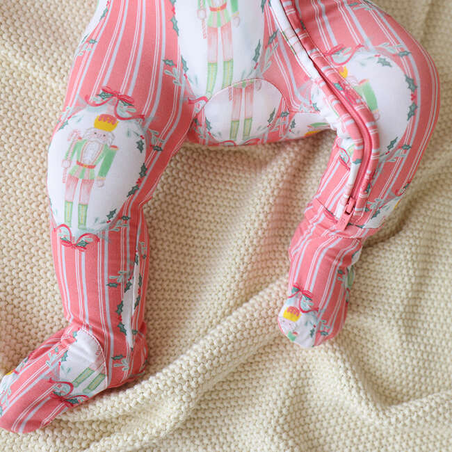 Sable Footie Zippered One Piece Pink - Footie Pajamas - 3