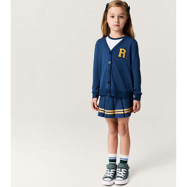 Indigo Varsity League French Terry Varsity Skort Blue - Skirts - 5