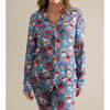 Quinlyn Women's Luxe Pajama Pant Set Blue - Pajamas - 2