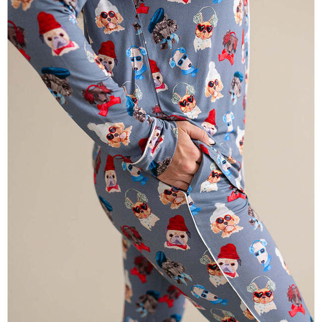 Quinlyn Women's Luxe Pajama Pant Set Blue - Pajamas - 4