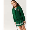 Emerald Varsity League French Terry Varsity Skort Green - Skirts - 5