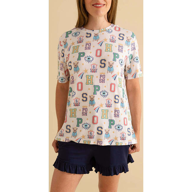 Brooke Women's Loose Tee Beige