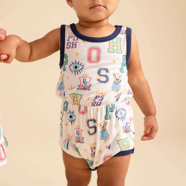 Brooke Varsity Romper Beige