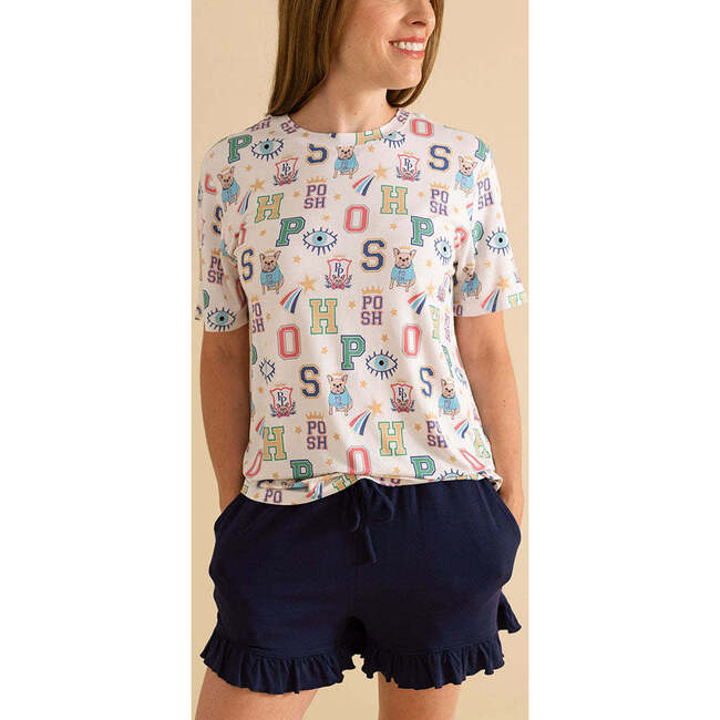 Brooke Women's Loose Tee Beige - T-Shirts - 3