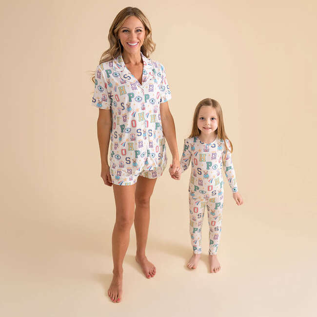 Brooke Women's Luxe Pajama Short Set Beige - Pajamas - 5