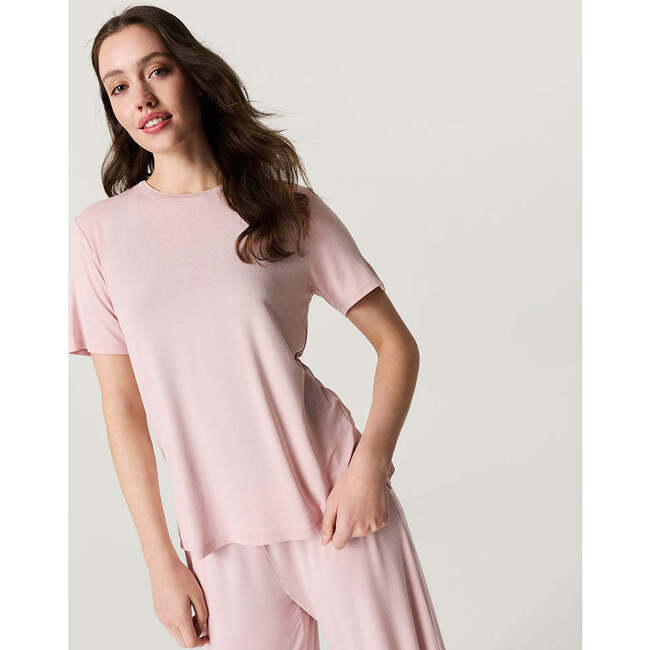 Delaney Blush Women's Loose Tee Pink - T-Shirts - 6