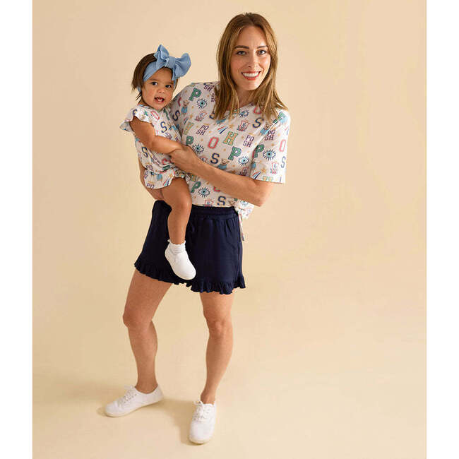 Brooke Women's Loose Tee Beige - T-Shirts - 4