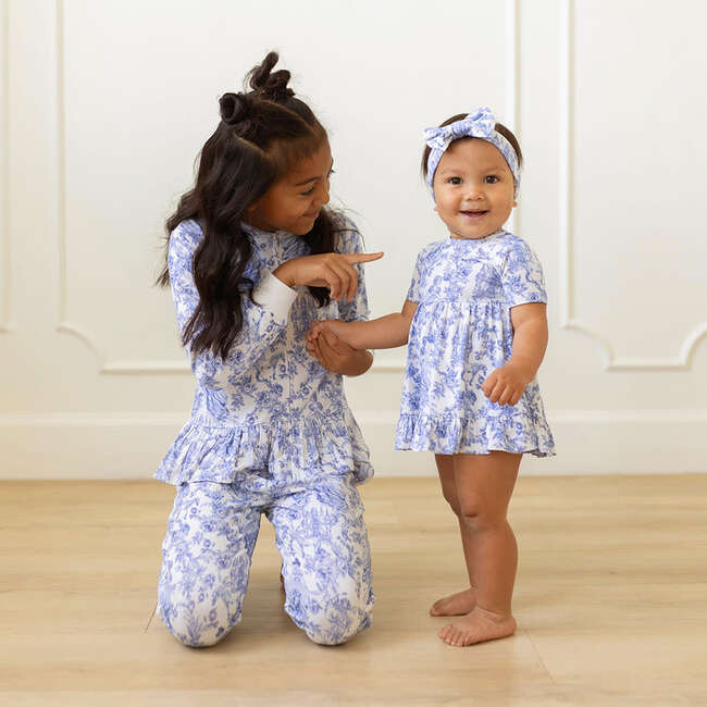Briar Ruffled Twirl Bodysuit Dress White