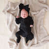 Black Footie Zippered One Piece Black - Footie Pajamas - 2 - thumbnail