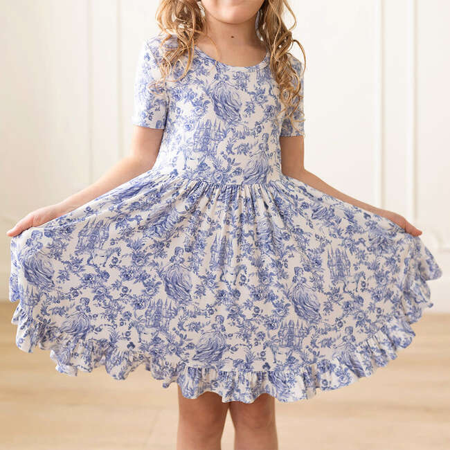 Briar Short Sleeve Ruffled Twirl Dress White - Dresses - 3