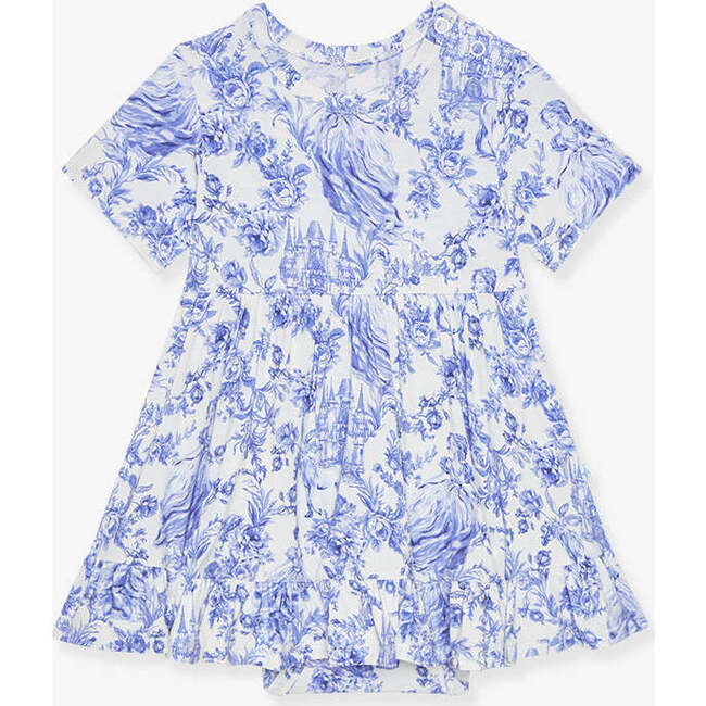 Briar Ruffled Twirl Bodysuit Dress White