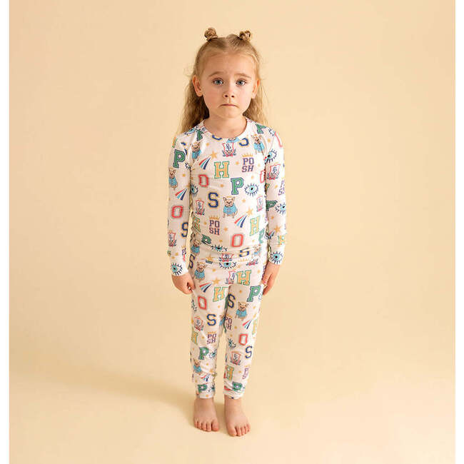 Brooke Classic Pajama Set Beige - Pajamas - 5