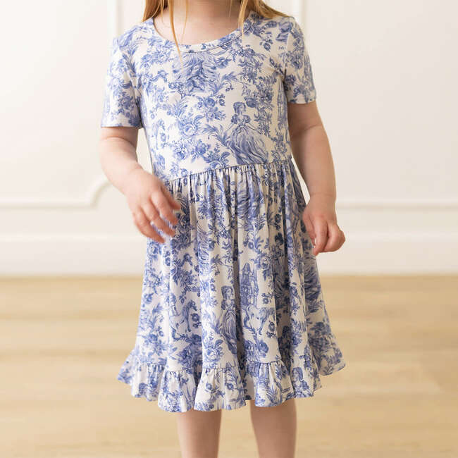 Briar Short Sleeve Ruffled Twirl Dress White - Dresses - 4