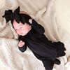 Black Footie Zippered One Piece Black - Footie Pajamas - 3 - thumbnail