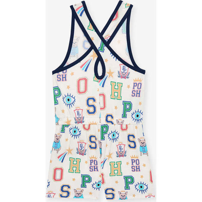 Brooke Criss-Cross Back Romper Beige - Rompers - 3