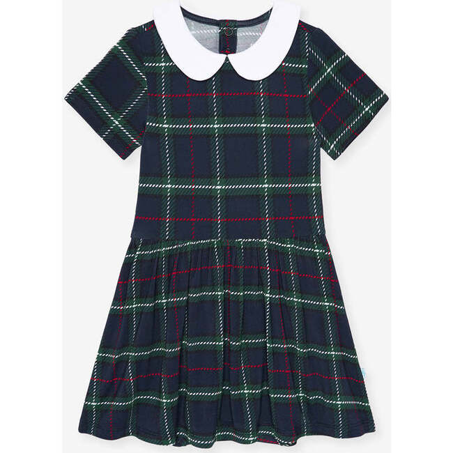 Augustus Collared Twirl Bodysuit Dress Green